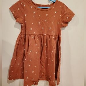 Rise Little Earthling 3-4 Years Terracotta Kids Dress